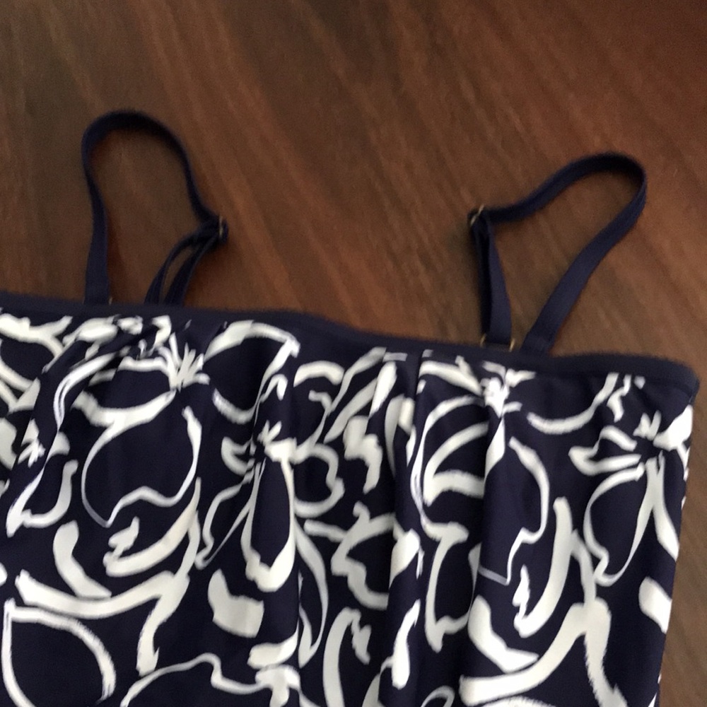 Island Escape Coral Gables Printed Convertible Tankini NWT - Picture 3 of 7